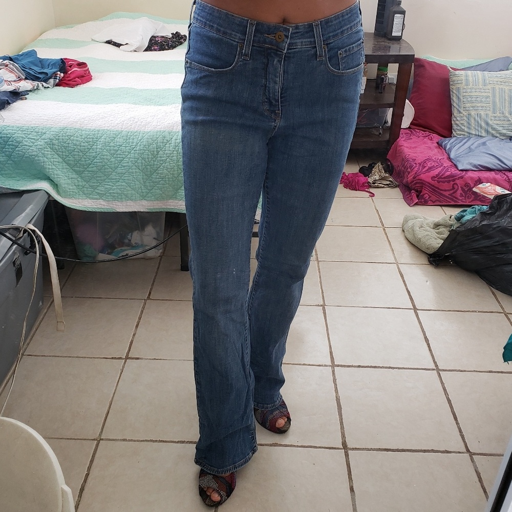 High waisted bootcut jeans